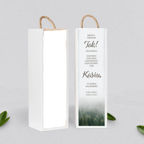 Prośba o Świadkowanie - SNW Akryl biała Forest - Motyw 2