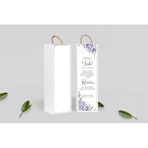 Prośba o&nbsp;Świadkowanie - SNW Akryl biała Flowers & Frame Motyw 1