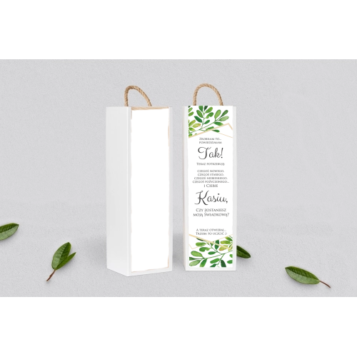 Prośba o&nbsp;Świadkowanie - SNW Akryl biała Flowers & Frame Motyw 3