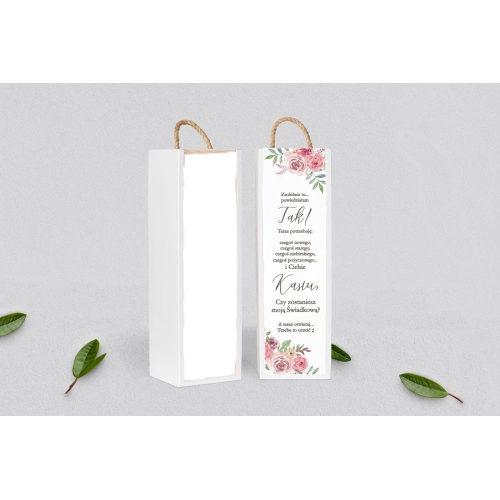 Prośba o&nbsp;Świadkowanie - SNW Akryl biała PasteLove Motyw 2