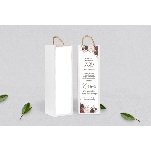 Prośba o&nbsp;Świadkowanie - SNW Akryl biała PasteLove Motyw 3