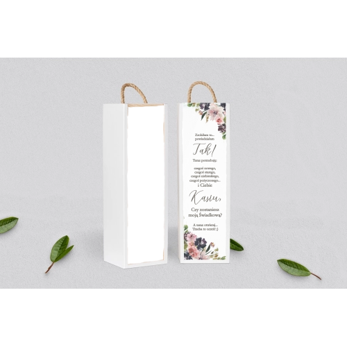 Prośba o&nbsp;Świadkowanie - SNW Akryl biała PasteLove Motyw 4