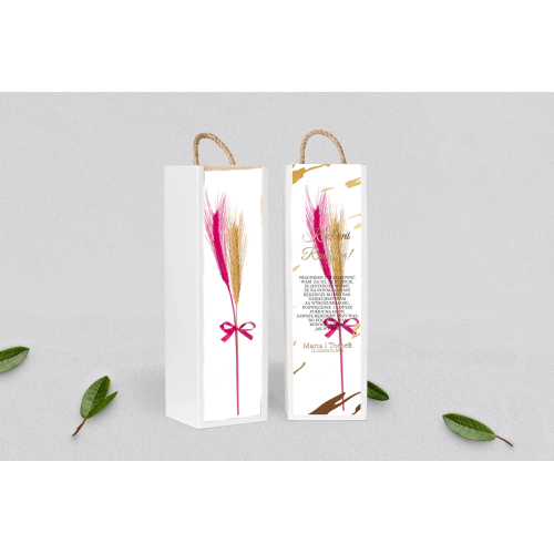 Skrzynka dla Rodziców - SNW Biała Marmur & Złoto - Motyw 3