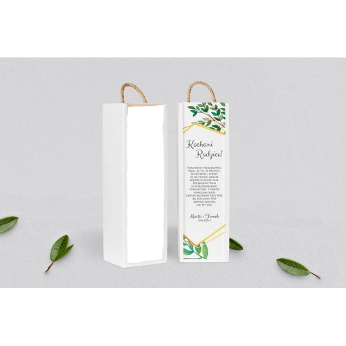 Skrzynka dla Rodziców - SNW Biała Flowers & Frame Motyw 2