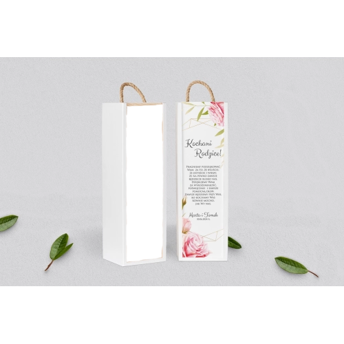 Skrzynka dla Rodziców - SNW Biała Flowers & Frame Motyw 5