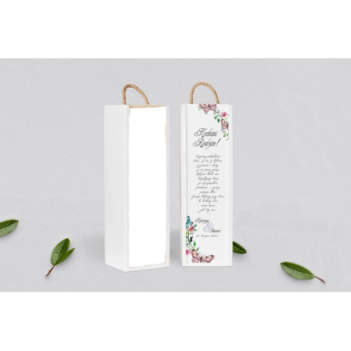 Skrzynka dla Rodziców - SNW Biała Akwarelowe Wianki Motyw 3