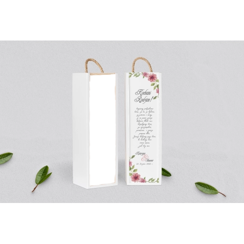 Skrzynka dla Rodziców - SNW Biała Akwarelowe Wianki Motyw 6