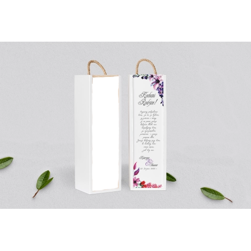 Skrzynka dla Rodziców - SNW Biała Akwarelowe Wianki Motyw 7