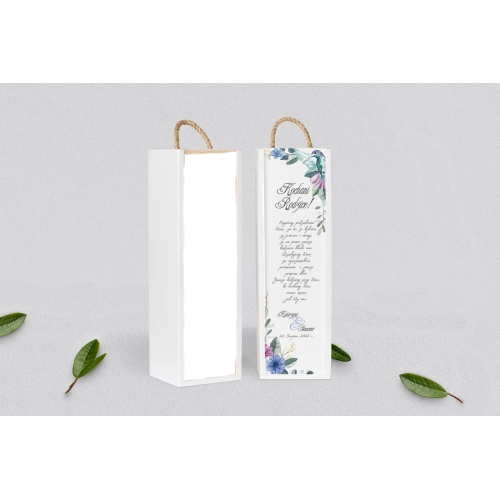 Skrzynka dla Rodziców - SNW Biała Akwarelowe Wianki Motyw 8