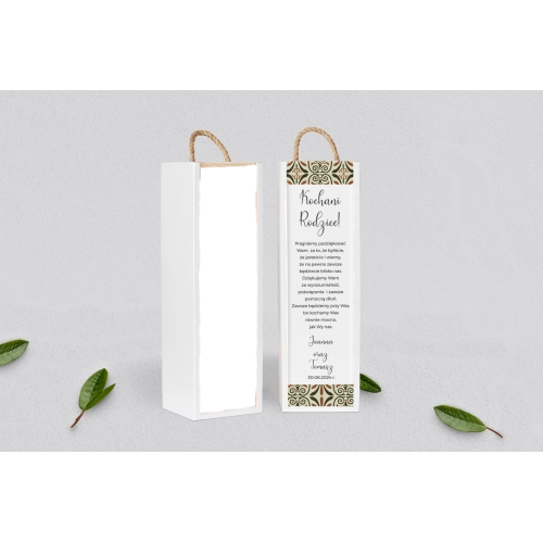 Skrzynka dla Rodziców - SNW Biała Vintage Motyw 3