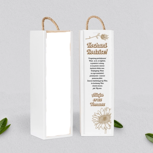 Skrzynka dla Rodziców - SNW Biała Sunflowers Motyw 3