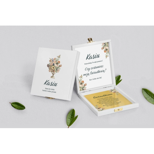 Prośba o&nbsp;świadkowanie - białe puzzle Rustic Summer Motyw 2