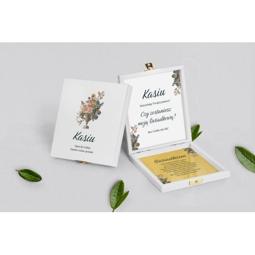 Prośba o&nbsp;świadkowanie - białe puzzle Rustic Summer Motyw 3