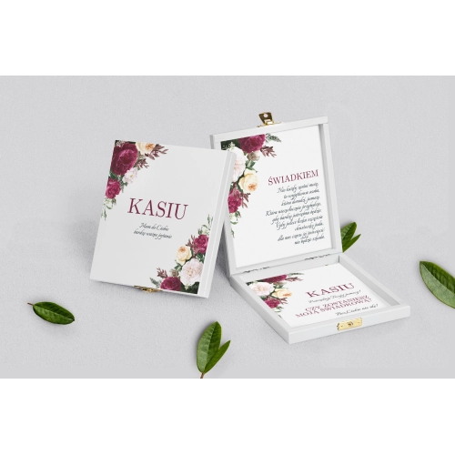 Prośba o&nbsp;świadkowanie - białe puzzle Fabello Motyw 1