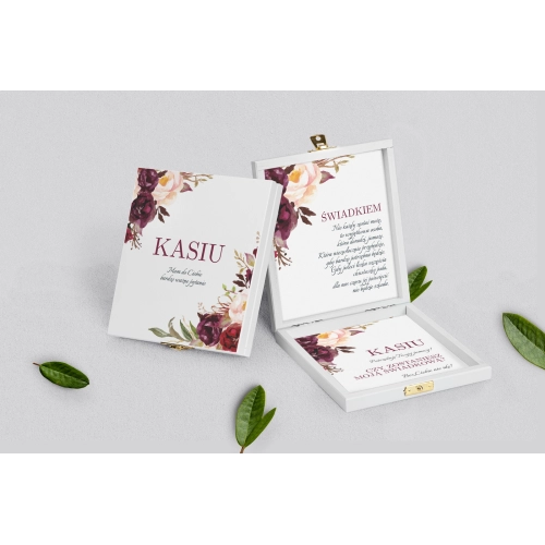 Prośba o&nbsp;świadkowanie - białe puzzle Fabello Motyw 2