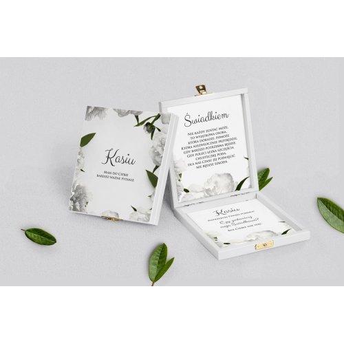 Prośba o&nbsp;świadkowanie - białe puzzle Soft Motyw 3