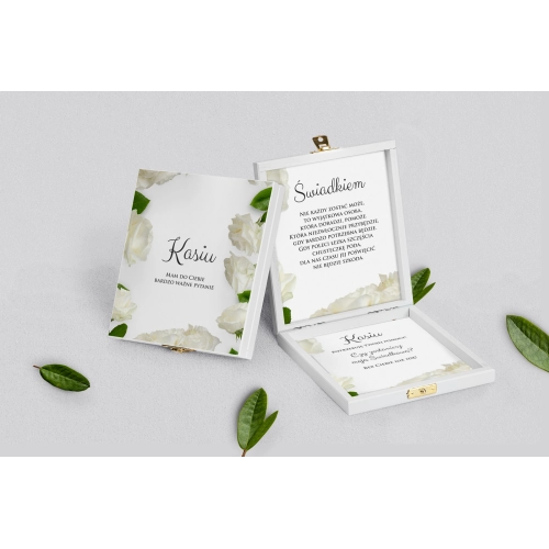 Prośba o&nbsp;świadkowanie - białe puzzle Soft Motyw 4