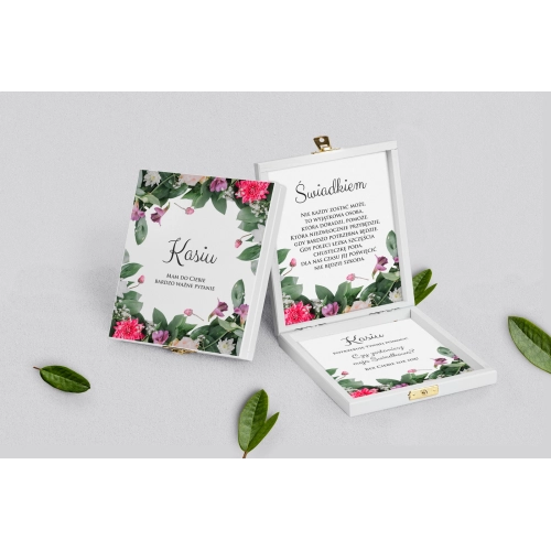 Prośba o&nbsp;świadkowanie - białe puzzle Soft Motyw 6