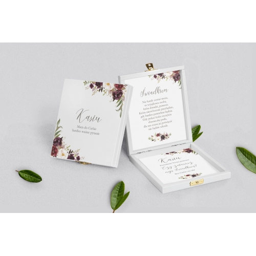 Prośba o&nbsp;świadkowanie - białe puzzle PasteLove Motyw 3