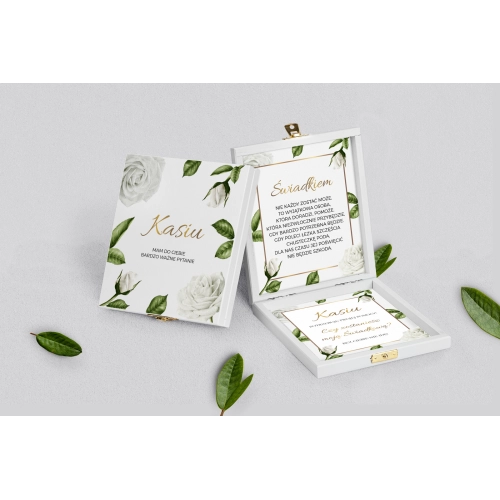 Prośba o&nbsp;świadkowanie - białe puzzle Dream Motyw 1