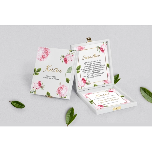 Prośba o&nbsp;świadkowanie - białe puzzle Dream Motyw 2