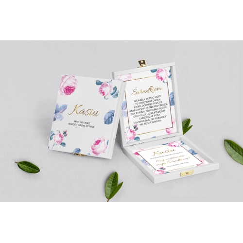 Prośba o&nbsp;świadkowanie - białe puzzle Dream Motyw 3