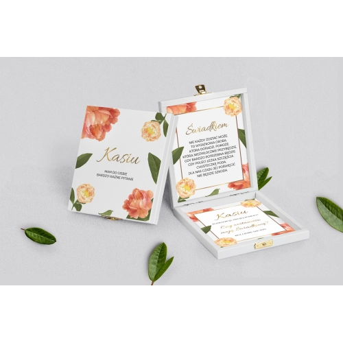 Prośba o&nbsp;świadkowanie - białe puzzle Dream Motyw 5