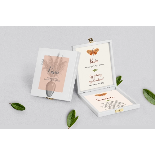 Prośba o&nbsp;świadkowanie - białe puzzle Butterflies - Motyw 4