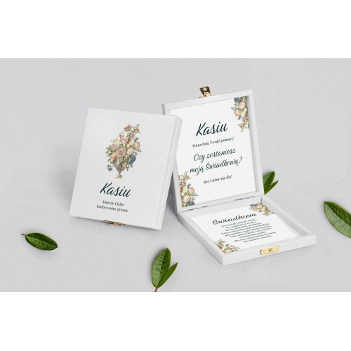 Prośba o&nbsp;świadkowanie - białe puzzle Rustic Summer Motyw 1