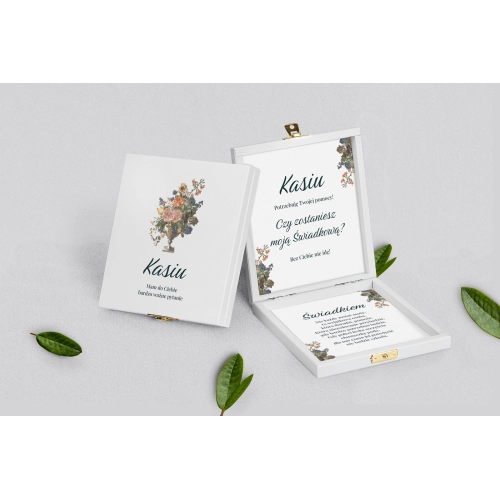 Prośba o&nbsp;świadkowanie - białe puzzle Rustic Summer Motyw 3