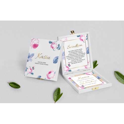 Prośba o&nbsp;świadkowanie - białe puzzle Dream Motyw 3