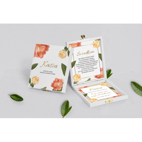 Prośba o&nbsp;świadkowanie - białe puzzle Dream Motyw 5