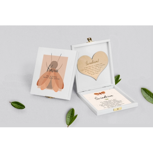 Prośba o&nbsp;świadkowanie - białe puzzle Butterflies - Motyw 2