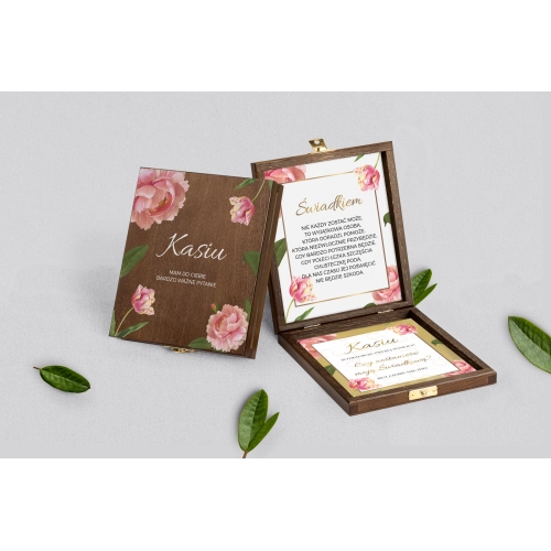 Prośba o&nbsp;świadkowanie - brązowe puzzle Dream Motyw 6