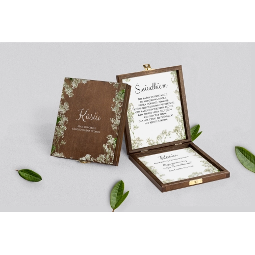 Prośba o&nbsp;świadkowanie - brązowe puzzle Soft Motyw 7