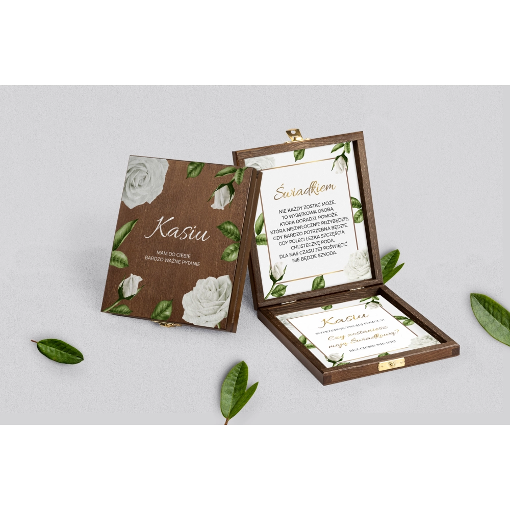 Prośba o&nbsp;świadkowanie - brązowe puzzle Dream Motyw 1
