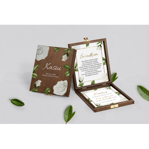 Prośba o&nbsp;świadkowanie - brązowe puzzle Dream Motyw 1