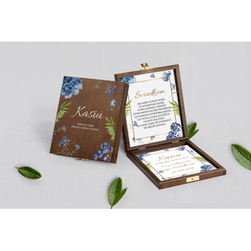 Prośba o&nbsp;świadkowanie - brązowe puzzle Dream Motyw 4