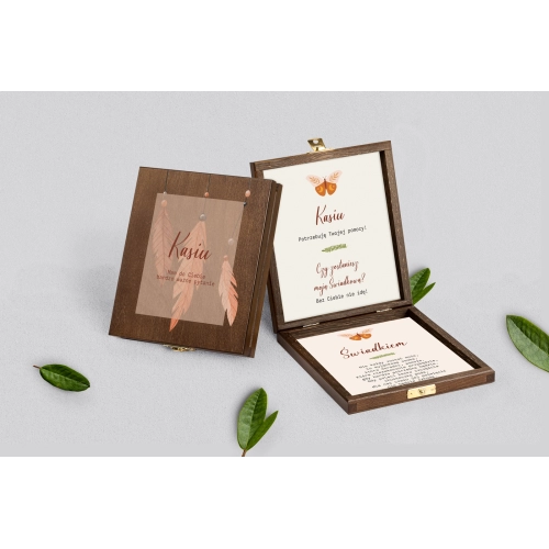 Prośba o&nbsp;świadkowanie - brązowe puzzle Butterflies - Motyw 1