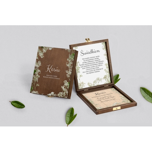 Prośba o świadkowanie - brązowe puzzle Soft Motyw 7