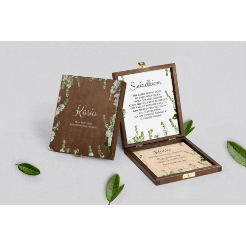 Prośba o świadkowanie - brązowe puzzle Soft Motyw 8