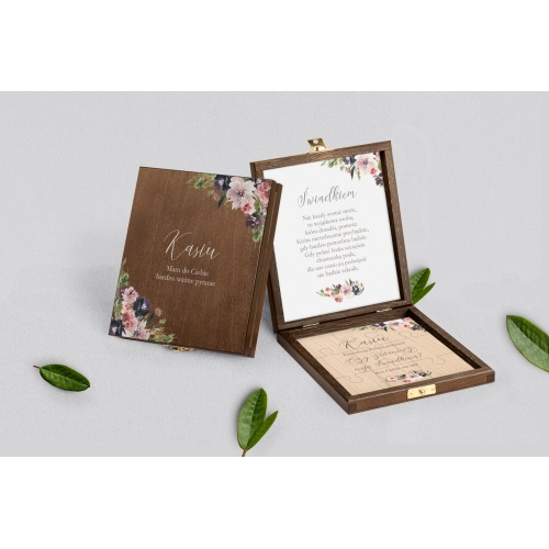 Prośba o świadkowanie - brązowe puzzle PasteLove Motyw 4