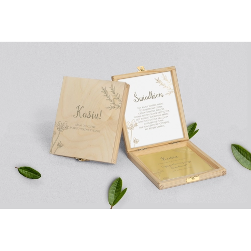 Prośba o&nbsp;świadkowanie - naturalne puzzle Fiori Motyw 4