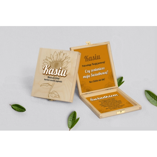 Prośba o&nbsp;świadkowanie - naturalne puzzle Sunflowers Motyw 3