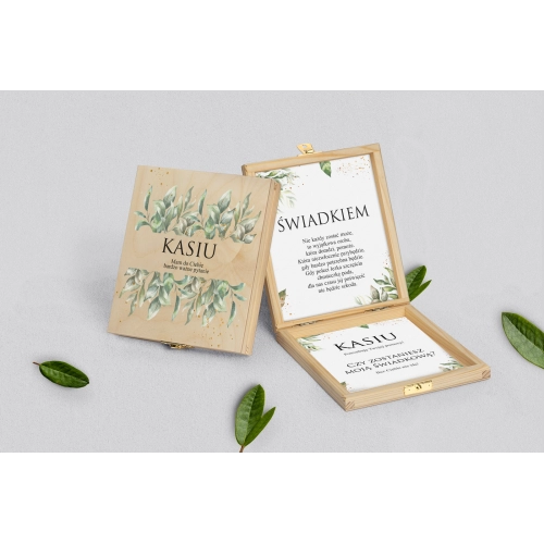 Prośba o&nbsp;świadkowanie - naturalne puzzle Leaves Motyw 1