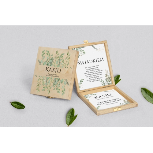 Prośba o&nbsp;świadkowanie - naturalne puzzle Leaves Motyw 3