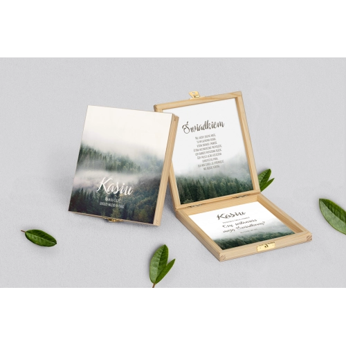 Prośba o&nbsp;świadkowanie - naturalne puzzle Forest - Motyw 2