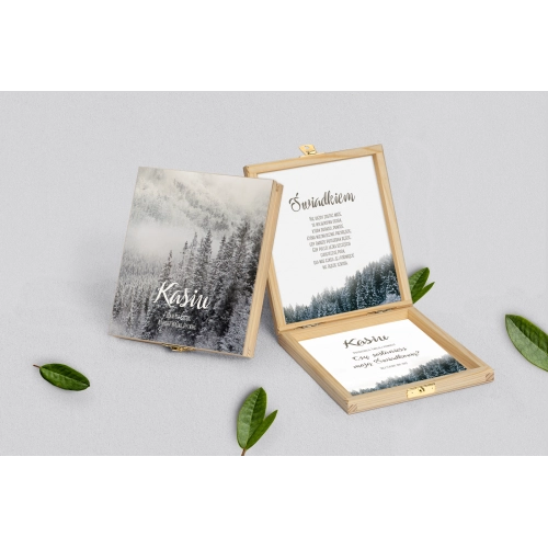 Prośba o&nbsp;świadkowanie - naturalne puzzle Forest - Motyw 4