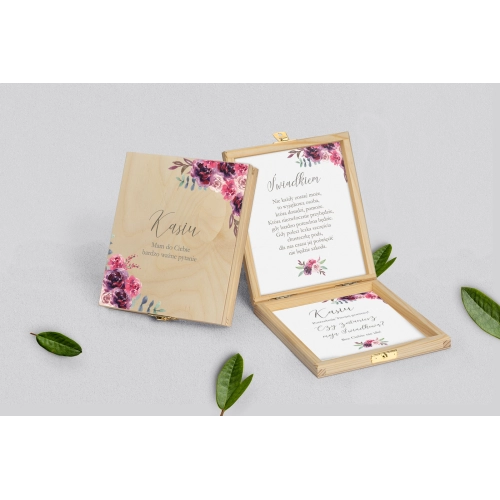 Prośba o&nbsp;świadkowanie - naturalne puzzle Pastelove Motyw 1