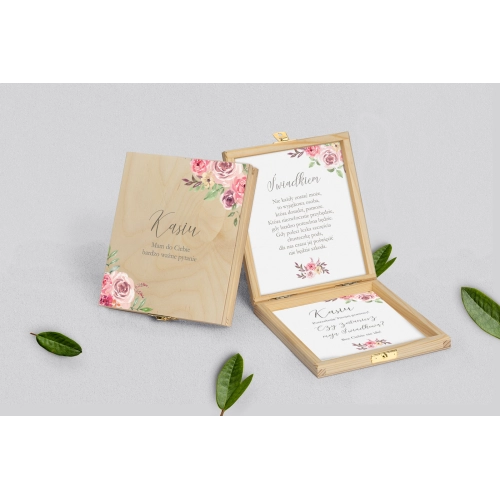 Prośba o&nbsp;świadkowanie - naturalne puzzle Pastelove Motyw 2